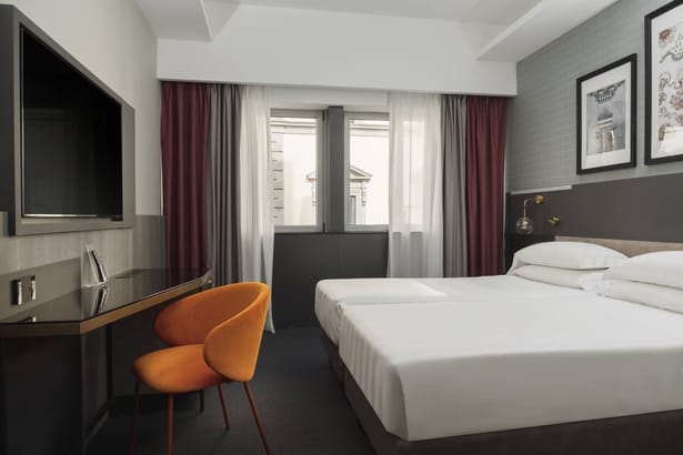 Iqhotel Firenze Camere Doppia Letti Singoli 01